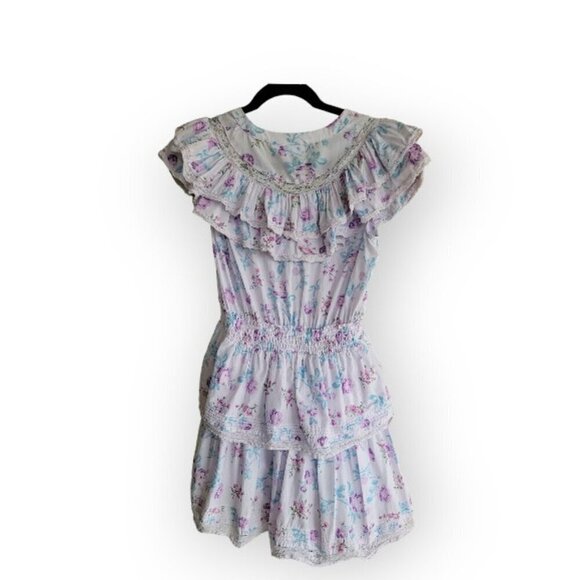 LoveShackFancy x Target Lilac Floral Lou Dress XS Fairycore - Picture 5 of 16